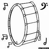 Drum Bass Coloring Drawing Pages Clipart Clip Getdrawings Line sketch template