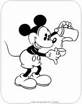 Mickey Coloring Classic Mouse Pages Coffee Disneyclips Pouring sketch template