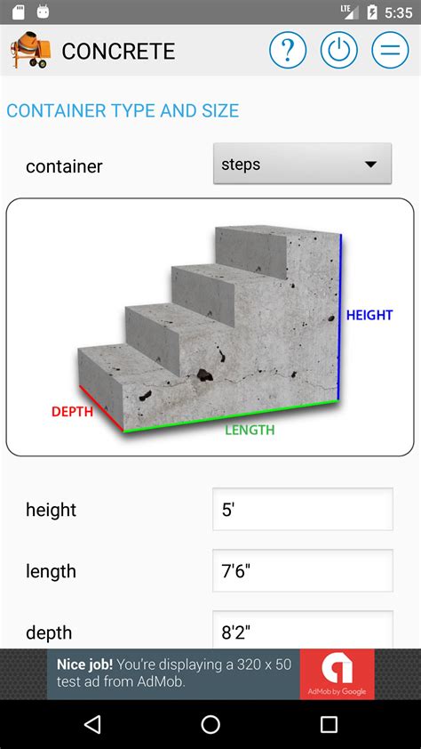 concrete yard calculator app concrete calculator concrete