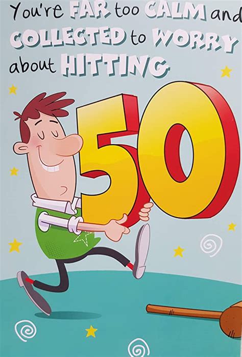 Male 50th Birthday Funny Joke Birthday Card Uk Kitchen And Home