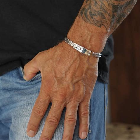 zilveren heren armband george leelavadee jewelry