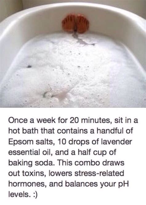 Detox Bath Handful Of Epsom Salts Handful Baking Soda