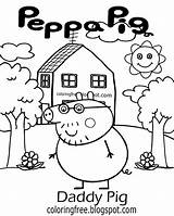 Pig Peppa Coloringfree Playgroup Way sketch template