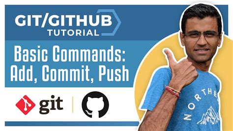 git tutorial  basic commands add commit push youtube