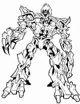 Coloring Transformers Pages Transformer Kids Megatron Getcolorings Printable sketch template
