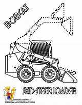 Bobcat Skid Coloring Pages Loader Steer Tractor Cliparts Construction Clipart Yescoloring Print Colouring Kids Clip Footprint Printable Gif Library Log sketch template