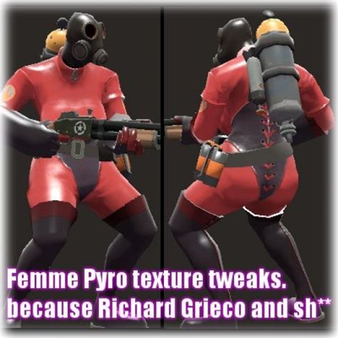 Femme Pyro Texture Tweaks [team Fortress 2] [skin Mods]