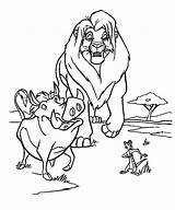 Lion King Coloring Pages Disney Simba Previous Rey Pumbaa El Para sketch template
