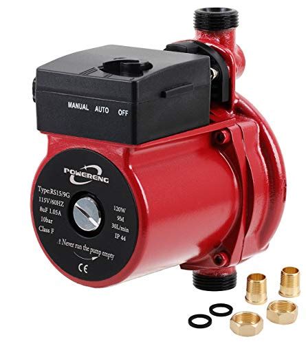 Powereng 110v 120w Npt 3 4” Automatic Booster Pump Hot Water