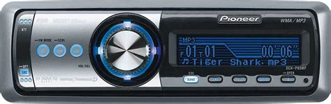 pioneer deh pmp cd receiver  mp wma playback features deep blue oel display