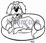 Bed Dog Drawing Clipartmag sketch template