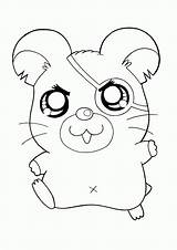 Coloring Pages Hamster Cute Hamtaro Printable Hamsters Color Animal Sheets Cartoon Print Quality Kids Cartoons Comments Girls Choose Board Coloringhome sketch template