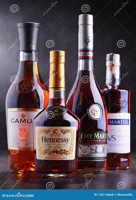 bottles  famous cognac brands editorial stock photo image  camus famous