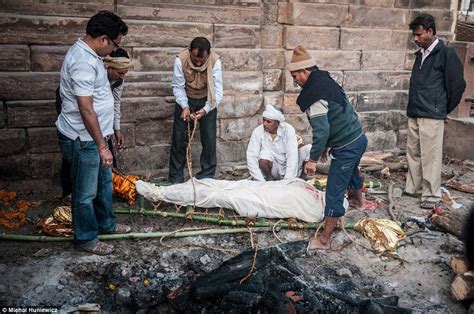 incredible pictures of the funeral fires which line the ganges ganges