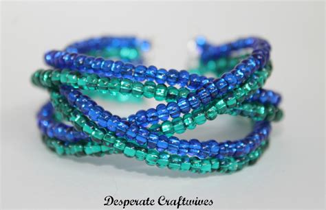 desperate craftwives braided memory wire bracelet