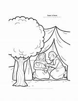 Coloring Isaac Born Bible Pages Kids Stories Popular sketch template