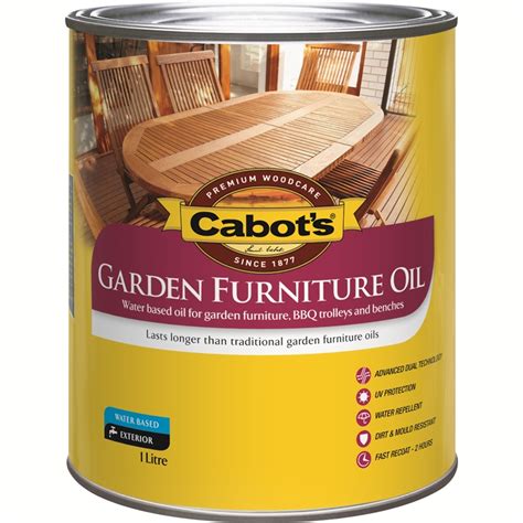 cabots  jarrah water based garden furniture oil