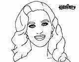 Katy Perry Coloring Pages Drawing Colouring Printable Getdrawings Getcolorings Improvement sketch template