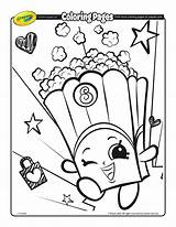 Coloring Pages Crayola Printable Shopkins Popcorn Corn Christmas California Colouring Crayon Color Getcolorings Salad Fruit Drawing Kids Cartoon Getdrawings Poppy sketch template