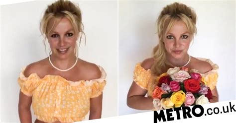 Britney Spears Celebrated Getting Flowers With Hypnotic Tiktok Video