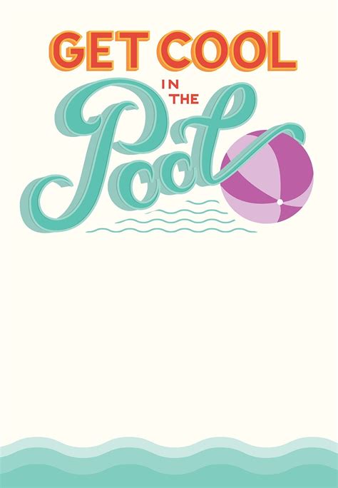 pool party invites printable