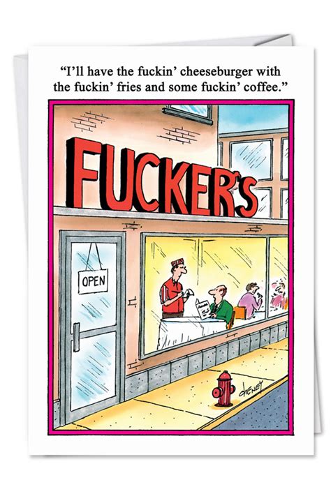 fuckers humorous all occasions blank paper greeting card