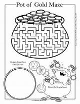 Maze Mazes Patricks sketch template