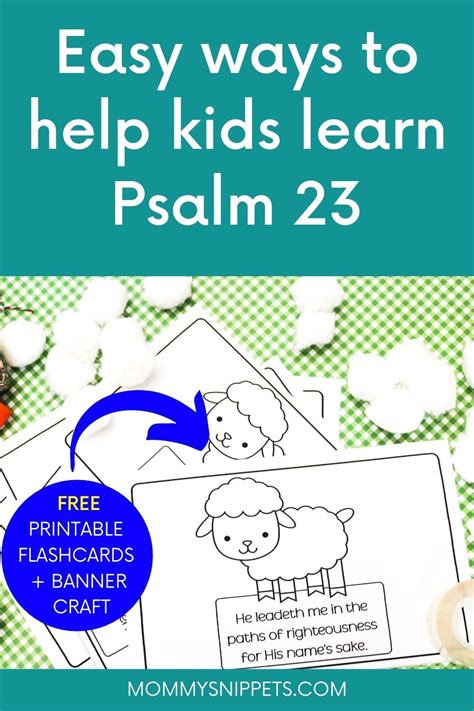 easiest ways  teach kids psalm  kjv