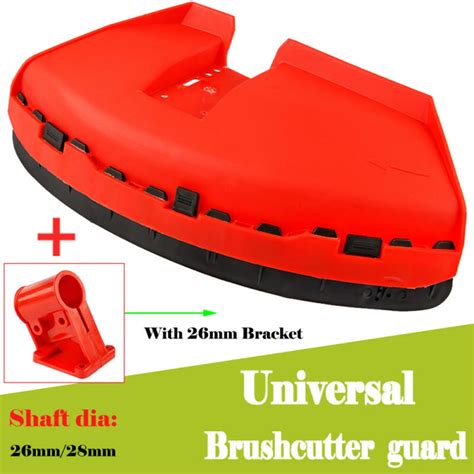 universal strimmer brush cutter guard shield  grass trimmer  cm plastic red