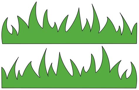 printable grass template fetr vesennie podelki detskie podelki