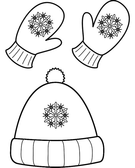 snow clothes coloring page coloring home