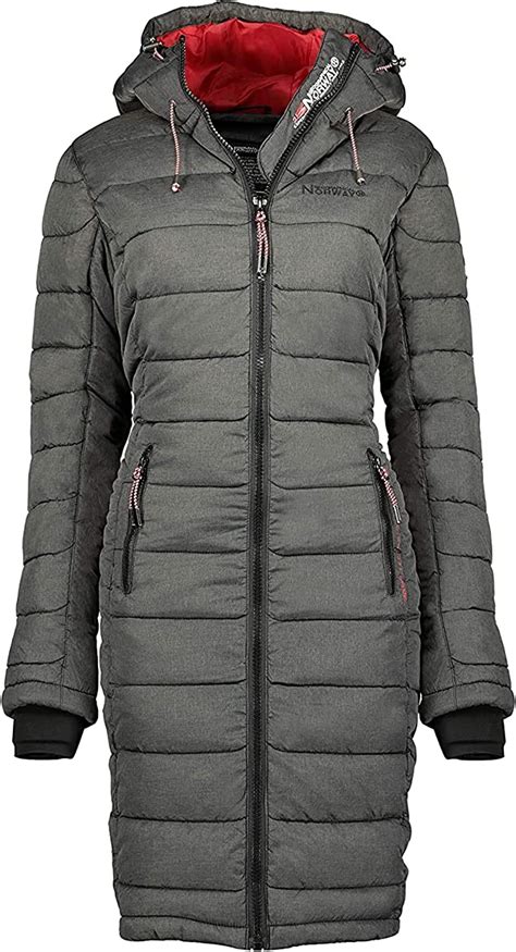 geographical norway aroma lady warme gewatteerde jas voor dames warme winterjas jas met