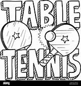Tischtennis Alamy Skizze Cart sketch template