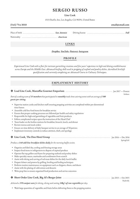 cook resume sample guided writing resume guide resume writing