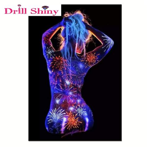 Drill Shiny 5d Diy Diamond Painting Light Body Full Square Mosaic