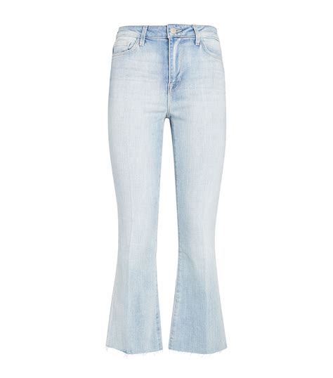 l agence kendra cropped flared jeans harrods us
