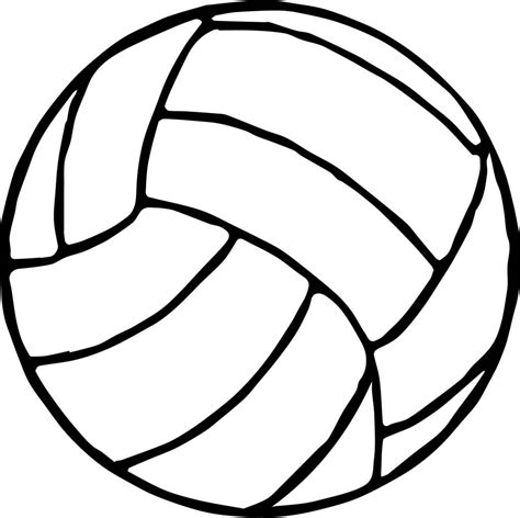 volleyball ball coloring page wecoloringpagecom