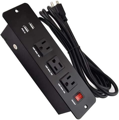 recessed power strip furniture recessed power outlets desktop power