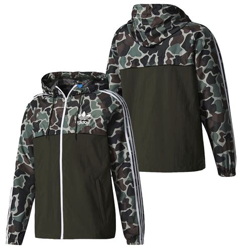 adidas camo rev windbreaker camouflage jacket multicolor hoodie bs ebay