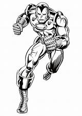 Coloring Pages Superhero Print Iron Man Amazing Size sketch template