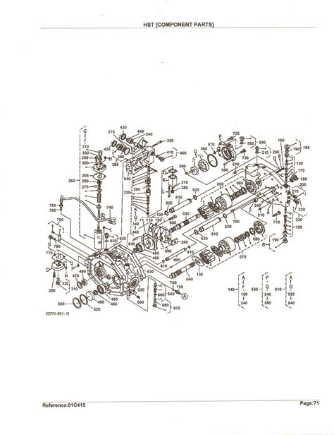 parts diagram   transmission   kubota lhst