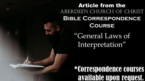 general rules for biblical interpretation there is a