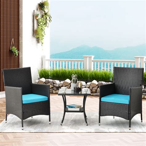 patio bistro furniture sets  outdoor  pieces outdoor conversation sets rattan chair wicker