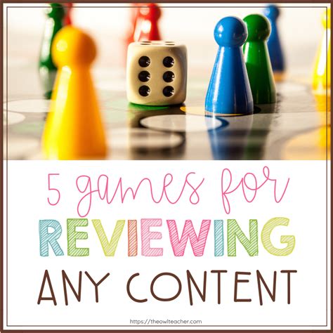 5 Games For Reviewing Any Content The Owl Teacher By Tammy Deshaw