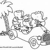 Babar Family Car Coloring Pages Hellokids sketch template