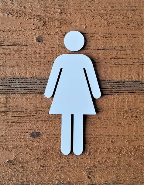 female bathroom figures set   handicap accessible restroom sign