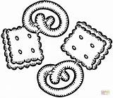 Coloring Pages Salsa Pretzels Pretzel Getcolorings Drawing Chips Printable Template sketch template