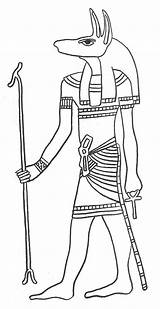 Anubis Ancient Gods Egypt Egipto Goddesses Mythology Egipcio Antiguo Protector Embalming Egiziano Faraones Egipcios Egitto Antico Egiziana Egipcia Dipingere Artigianato sketch template