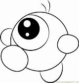 Waddle Doo Coloring Pages Kirby Coloringpages101 Gooey sketch template
