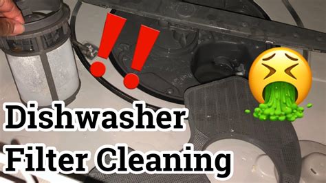 clean  whirlpool dishwasher filter easy youtube